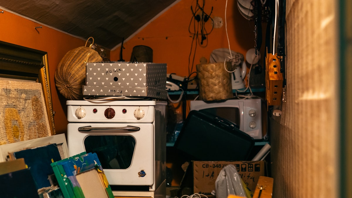 Hoarded room before clearance