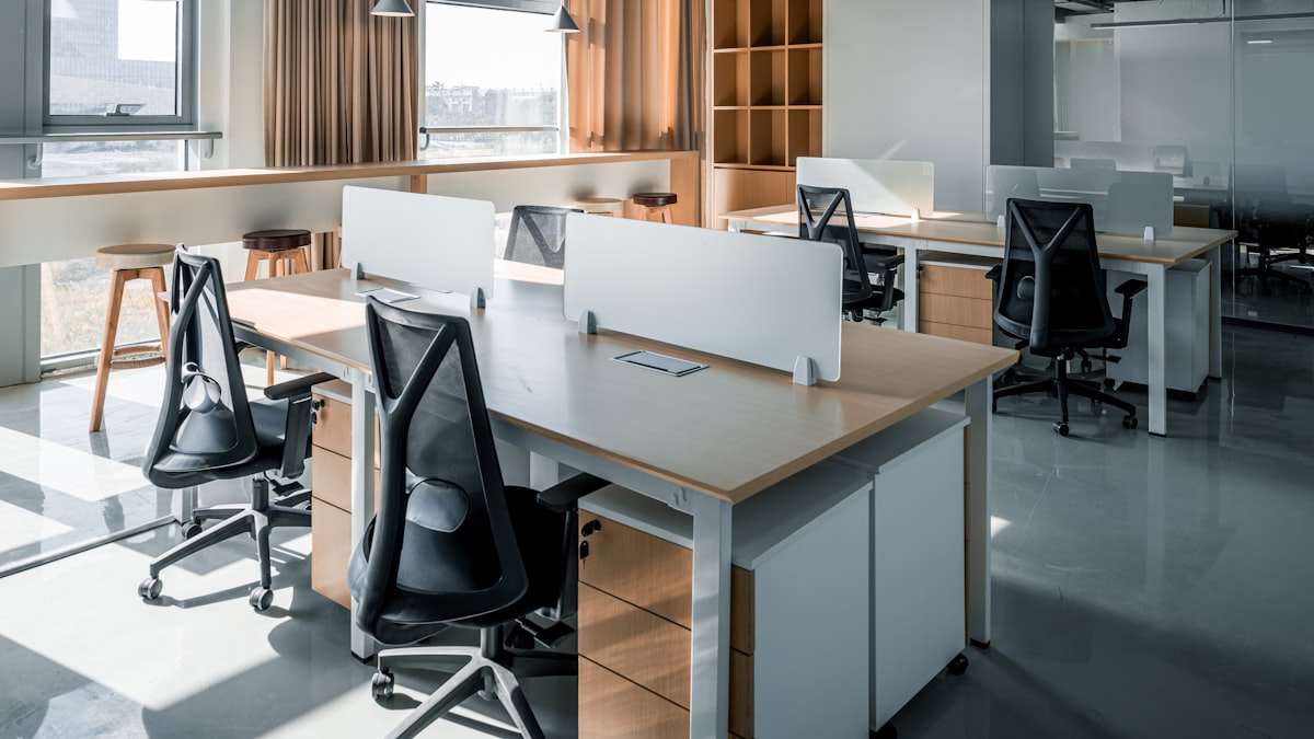 Cleared modern office space